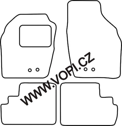 Autokoberce Opel Agilla 2004 - 03/2008 Perfectfit (3440)